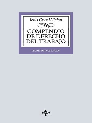 cover image of Compendio de Derecho del Trabajo